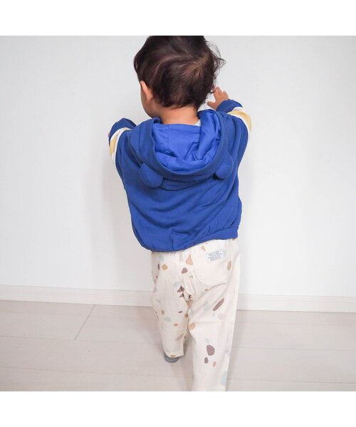apres les cours(アプレレクール)の「アニマルカレッジパーカー(パーカー・キッズ・ブルー/グレー・80/120/100/130/110/90)」の5枚目の写真