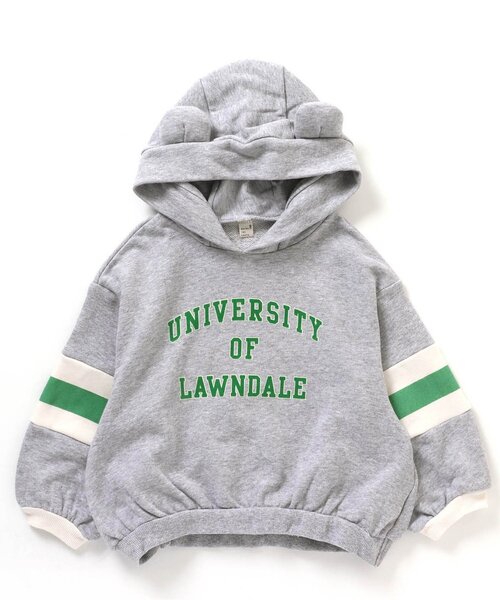 apres les cours(アプレレクール)の「アニマルカレッジパーカー(パーカー・キッズ・ブルー/グレー・80/120/100/130/110/90)」の10枚目の写真