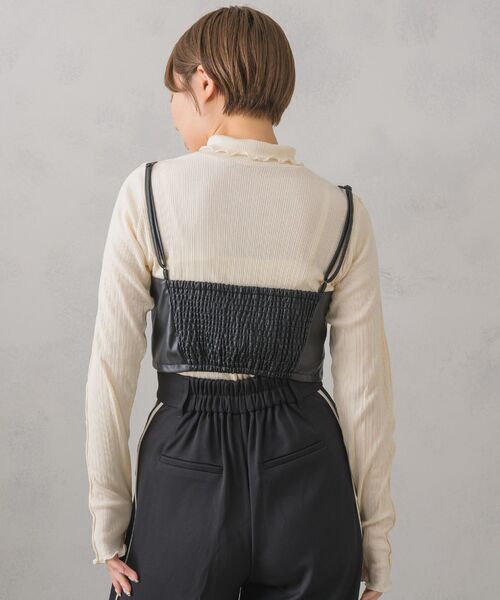 RETRO GIRL（レトロガール）の「ランダムテレコインナー（Tシャツ/カットソー・レディース・ホワイト/ブルー/イエロー/ブラック・FREE）」の11枚目の写真