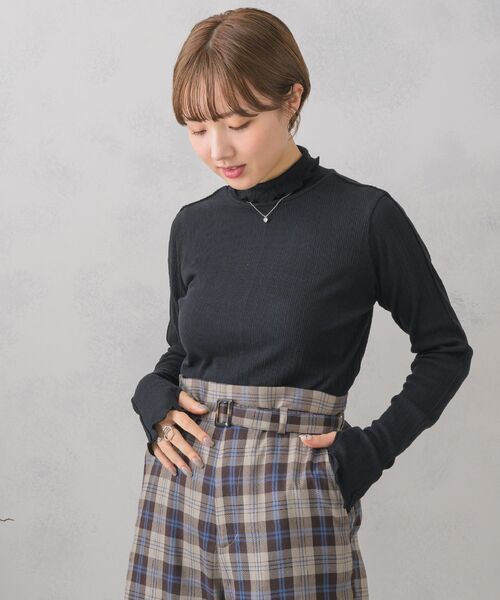 RETRO GIRL（レトロガール）の「ランダムテレコインナー（Tシャツ/カットソー・レディース・ホワイト/ブルー/イエロー/ブラック・FREE）」の18枚目の写真