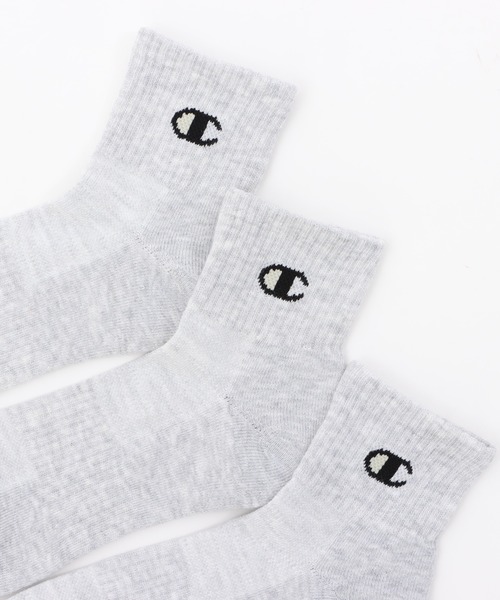 Champion（チャンピオン）の「【Champion/チャンピオン】メンズ 【3足組】 クォーターレングスソックス【ハーフパイル】（ソックス/靴下・メンズ・ブラック/ホワイト/シルバーグレー・LARGE/MEDIUM/SMALL）」の13枚目の写真