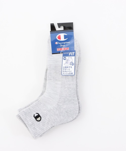 Champion（チャンピオン）の「【Champion/チャンピオン】メンズ 【3足組】 クォーターレングスソックス【ハーフパイル】（ソックス/靴下・メンズ・ブラック/ホワイト/シルバーグレー・LARGE/MEDIUM/SMALL）」の14枚目の写真