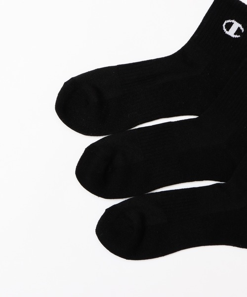 Champion（チャンピオン）の「【Champion/チャンピオン】メンズ 【3足組】 クォーターレングスソックス【ハーフパイル】（ソックス/靴下・メンズ・ブラック/ホワイト/シルバーグレー・LARGE/MEDIUM/SMALL）」の8枚目の写真