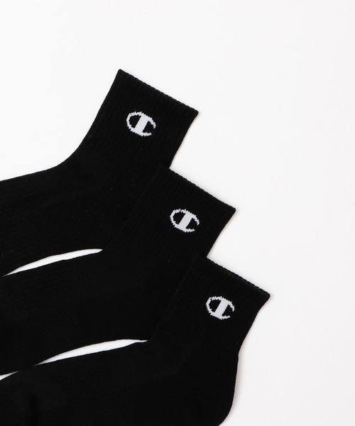 Champion（チャンピオン）の「【Champion/チャンピオン】メンズ 【3足組】 クォーターレングスソックス【ハーフパイル】（ソックス/靴下・メンズ・ブラック/ホワイト/シルバーグレー・LARGE/MEDIUM/SMALL）」の9枚目の写真
