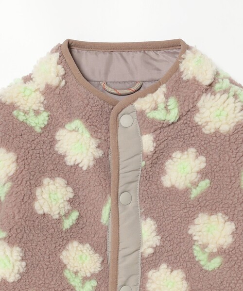 BEAMS mini（ビームスミニ）の「BEAMS mini / ジャカード ボア ブルゾン 23FW（90～150cm）（ブルゾン・キッズ・ブラウン系その他4/オリーブ/ブルー系その他4/グリーン系その他5・90/100/110/120/130/140/150）」の21枚目の写真