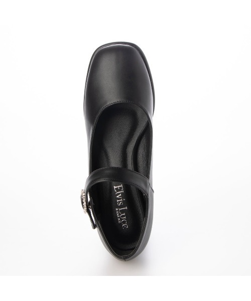 Elvis Luce(エルビスルーチェ)の「ElvisLuce(エルビスルーチェ)7.5cmヒール厚底リングビジューブロックヒールパンプス(パンプス・レディース・ブラック系その他/ブラック・L/M/LL/S)」の12枚目の写真
