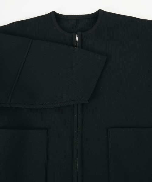 titivate（ティティベイト）の「コクーンスリーブニットブルゾン（ブルゾン・レディース・ブラック/アイボリー・M）」の17枚目の写真