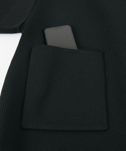 titivate（ティティベイト）の「コクーンスリーブニットブルゾン（ブルゾン・レディース・ブラック/アイボリー・M）」の19枚目の写真