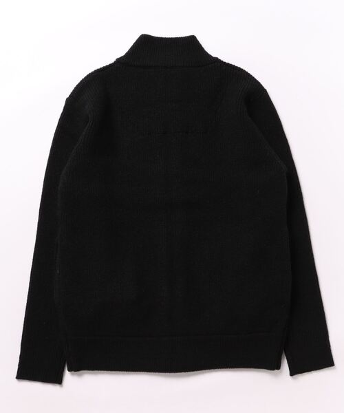 UNION STATION（ユニオンステーション）の「畦編みドライバーズニット/ジップアップニット（ニット/セーター・メンズ・ベージュ/ブラック/ボルドー・L/M/LL）」の4枚目の写真