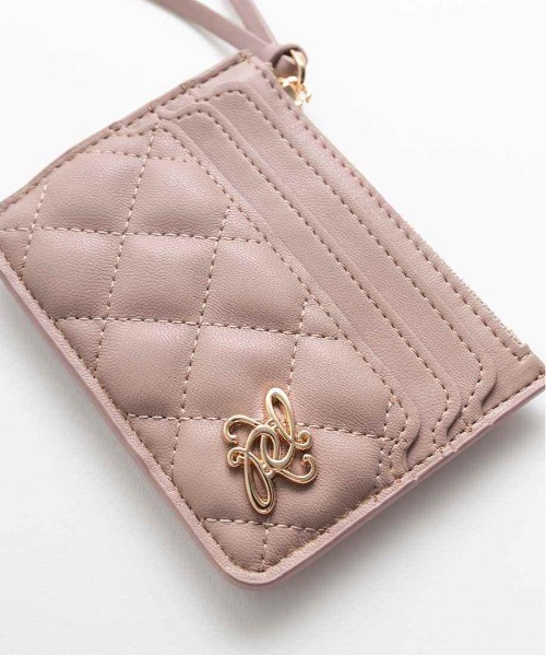 RANDA（ランダ）の「キルティングミニフラグメントケース（カードケース・レディース・ベージュ/ピンク/ブルー/ブラウン/ブラック・FREE）」の6枚目の写真