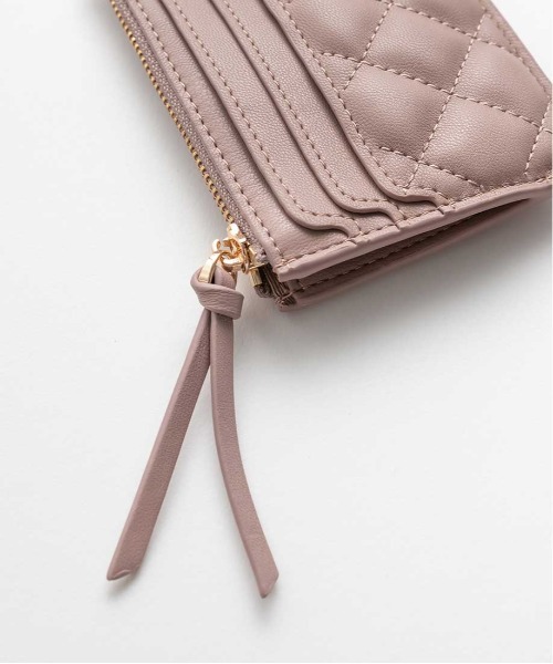 RANDA（ランダ）の「キルティングミニフラグメントケース（カードケース・レディース・ベージュ/ピンク/ブルー/ブラウン/ブラック・FREE）」の8枚目の写真