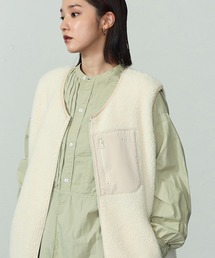 Lee（リー）の「Lee/リー 【ユニセックス】≪親子コーデ≫ボアベスト 使えるリバーシブル（ベスト）」
