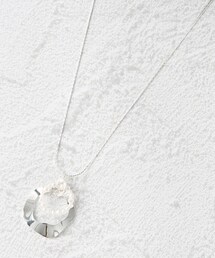 SHOO・LA・RUE | ウェーブメタルフェイクパールリングネックレス(ネックレス)