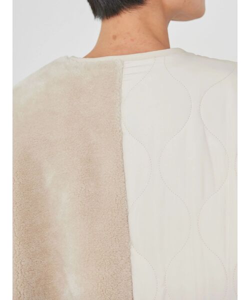 AMERICAN HOLIC（アメリカンホリック）の「キルポカボアMixキルティングコート（その他アウター・レディース・ブラウン/ブラック/ライトベージュ・M/L）」の9枚目の写真