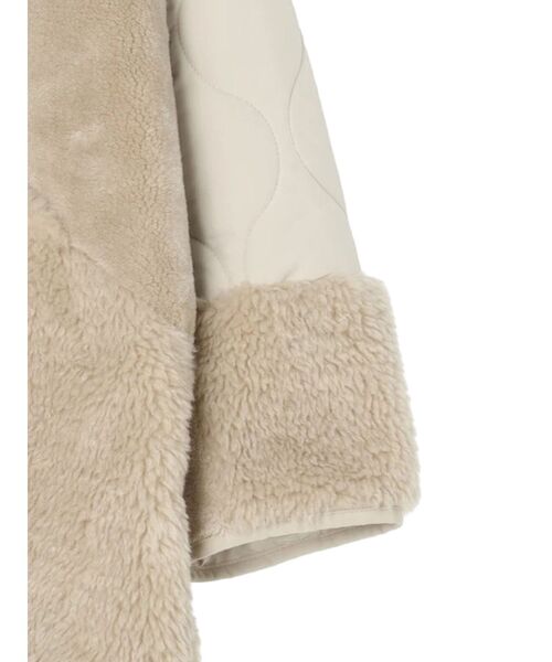 AMERICAN HOLIC（アメリカンホリック）の「キルポカボアMixキルティングコート（その他アウター・レディース・ブラウン/ブラック/ライトベージュ・M/L）」の13枚目の写真