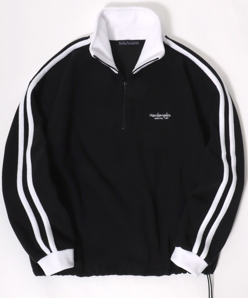 Mark Gonzales(マーク・ゴンザレス)の「MARK GONZALES ARTWORK COLLECTION/マークゴンザレス 別注 オーバーサイズ フリース 袖ライン ワンポイント刺繍 ハーフジップ スウェット トラックジャケット/長袖 トップス プルオーバー/レディース メンズ(スウェット・レディース・ホワイト/グリーン/チャコール/パープル/ブラック/ホワイト系その他/ブラック系その他/グレー系その他・M/XL/L)」の22枚目の写真