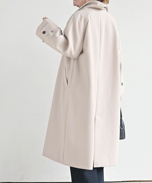 rps(アールピーエス)の「スタンドカラーラグランロングコート(その他アウター・レディース・グレイッシュベージュ/ブラック/アイボリー・フリー)」の11枚目の写真