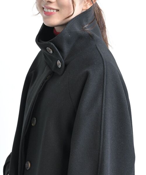 rps(アールピーエス)の「スタンドカラーラグランロングコート(その他アウター・レディース・グレイッシュベージュ/ブラック/アイボリー・フリー)」の16枚目の写真