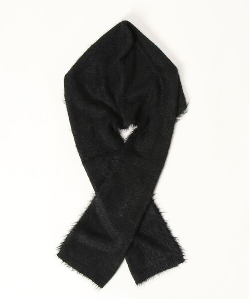 FOREVER 21（フォーエバー トゥエンティーワン）の「【2023AW】シャギーフードマフラー（マフラー・レディース・ピンク/ホワイト系その他/ブラック・FREE）」の7枚目の写真