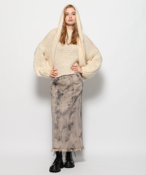 FOREVER 21（フォーエバー トゥエンティーワン）の「【2023AW】シャギーフードマフラー（マフラー・レディース・ピンク/ホワイト系その他/ブラック・FREE）」の14枚目の写真