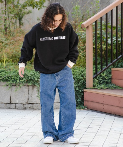 WEGO(ウィゴー)の「WEGO/リンガーフリースグラフィックプルオーバー(スウェット・メンズ・ブラック/ブラウン/オフホワイト・MEDIUM/LARGE)」の14枚目の写真