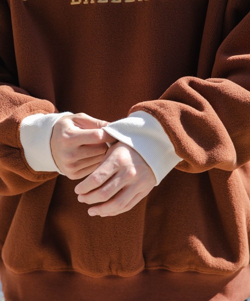 WEGO(ウィゴー)の「WEGO/リンガーフリースグラフィックプルオーバー(スウェット・メンズ・ブラック/ブラウン/オフホワイト・MEDIUM/LARGE)」の18枚目の写真