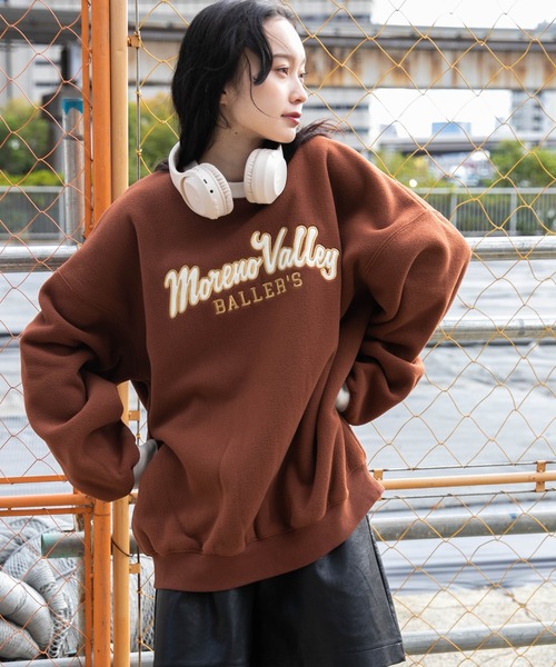 WEGO(ウィゴー)の「WEGO/リンガーフリースグラフィックプルオーバー(スウェット・メンズ・ブラック/ブラウン/オフホワイト・MEDIUM/LARGE)」の10枚目の写真