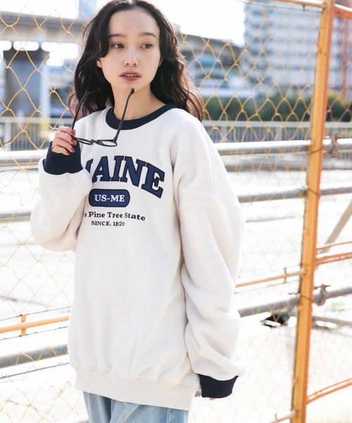 WEGO(ウィゴー)の「WEGO/リンガーフリースグラフィックプルオーバー(スウェット・メンズ・ブラック/ブラウン/オフホワイト・MEDIUM/LARGE)」の8枚目の写真