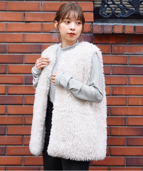 tiptop（ティップトップ）の「ラメハイネックロンT（Tシャツ/カットソー・レディース・チャコールグレー/ブラック/グレー/アイボリー・FREE）」の19枚目の写真