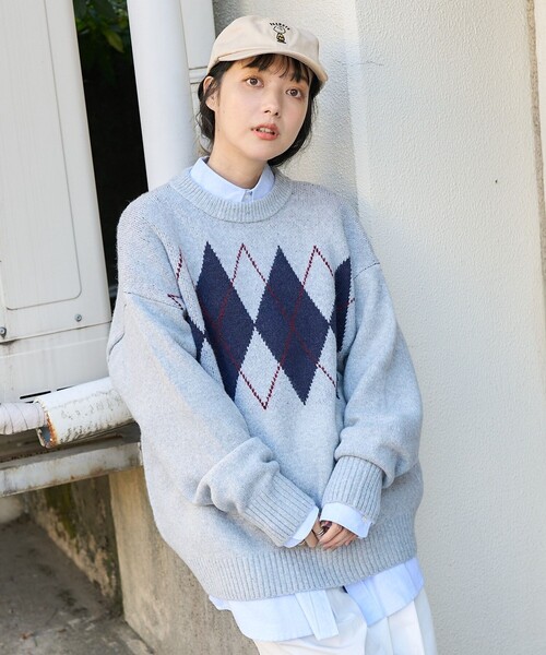 FREAK'S STORE（フリークスストア）の「ビッグ アーガイルニット/プル