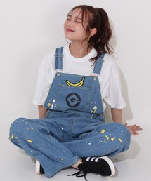 MINIONS（ミニオンズ）の「親子お揃い ミニオン ペイントデニムサロペットパンツ 9079A（デニムパンツ・メンズ）」