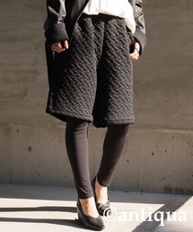 antiqua | 立体凹凸柄ハーフパンツ(その他パンツ)