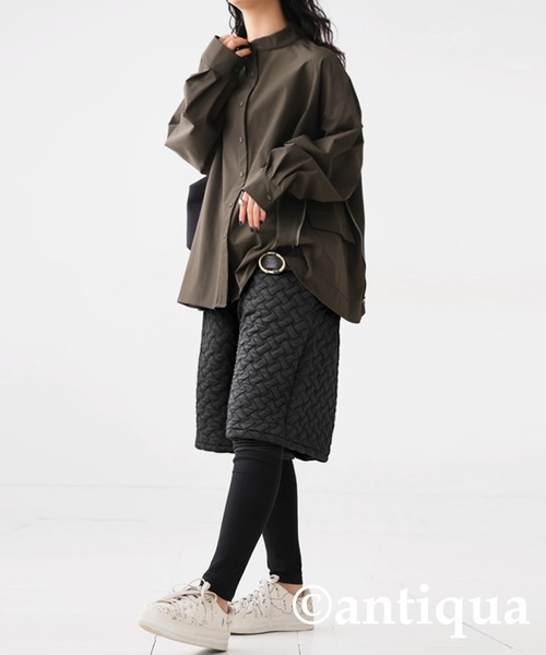 antiqua(アンティカ)の「立体凹凸柄ハーフパンツ(その他パンツ・レディース・ブラック・FREE)」の4枚目の写真