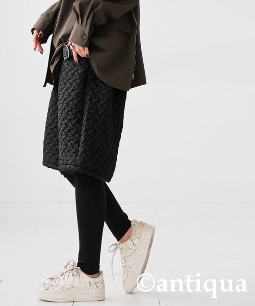 antiqua(アンティカ)の「立体凹凸柄ハーフパンツ(その他パンツ・レディース・ブラック・FREE)」の6枚目の写真