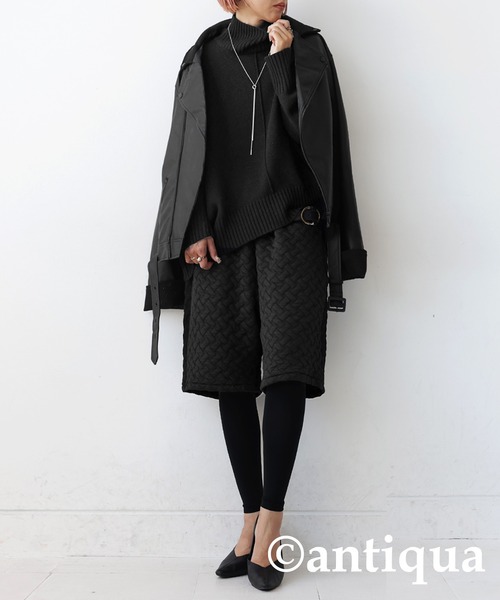 antiqua(アンティカ)の「立体凹凸柄ハーフパンツ(その他パンツ・レディース・ブラック・FREE)」の11枚目の写真