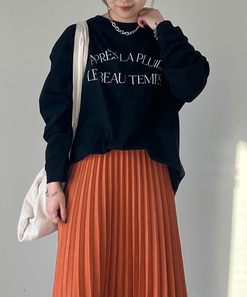 un dix cors(アンディコール)の「ラウンドロゴロンT(Tシャツ/カットソー・レディース・ブラック/オフホワイト・FREE)」の13枚目の写真