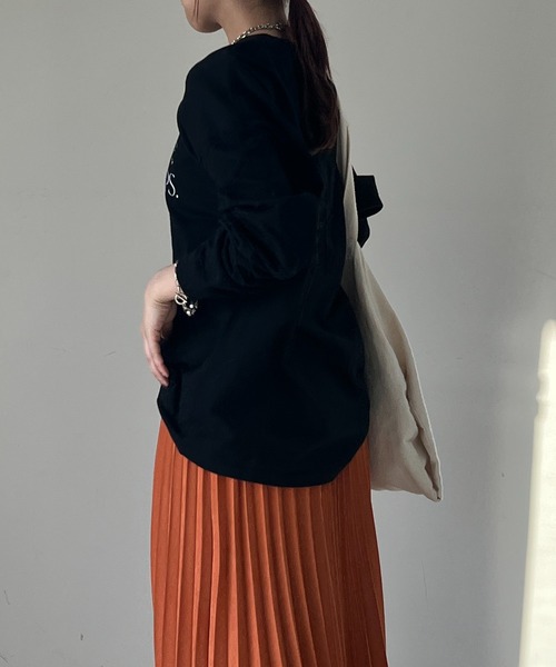 un dix cors(アンディコール)の「ラウンドロゴロンT(Tシャツ/カットソー・レディース・ブラック/オフホワイト・FREE)」の14枚目の写真