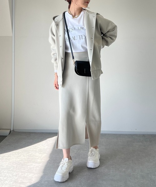 un dix cors(アンディコール)の「ラウンドロゴロンT(Tシャツ/カットソー・レディース・ブラック/オフホワイト・FREE)」の11枚目の写真