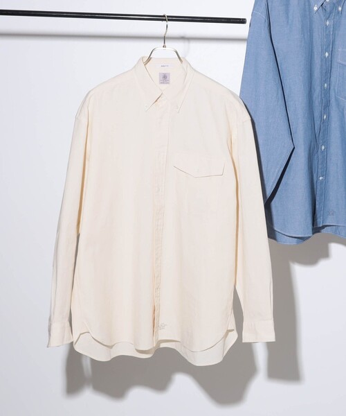 J.PRESS（ジェイプレス）の「J.PRESS × BEAMS LIGHTS / 別注 バギーフィット ボタンダウン シャツ（シャツ/ブラウス・メンズ・サックスブルー/ナチュラル・MEDIUM/LARGE）」の3枚目の写真