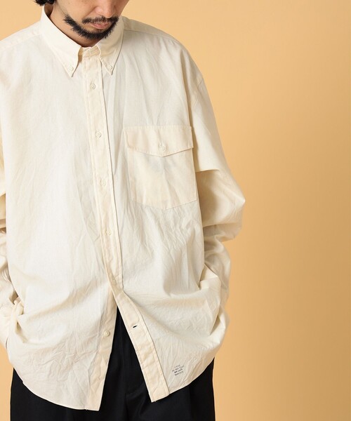 J.PRESS（ジェイプレス）の「J.PRESS × BEAMS LIGHTS / 別注 バギーフィット ボタンダウン シャツ（シャツ/ブラウス・メンズ・サックスブルー/ナチュラル・MEDIUM/LARGE）」の6枚目の写真