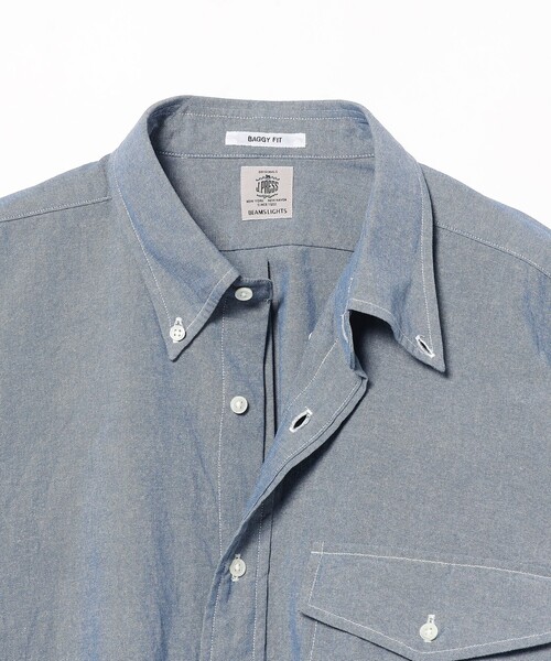J.PRESS（ジェイプレス）の「J.PRESS × BEAMS LIGHTS / 別注 バギーフィット ボタンダウン シャツ（シャツ/ブラウス・メンズ・サックスブルー/ナチュラル・MEDIUM/LARGE）」の15枚目の写真