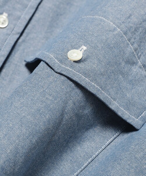 J.PRESS（ジェイプレス）の「J.PRESS × BEAMS LIGHTS / 別注 バギーフィット ボタンダウン シャツ（シャツ/ブラウス・メンズ・サックスブルー/ナチュラル・MEDIUM/LARGE）」の17枚目の写真