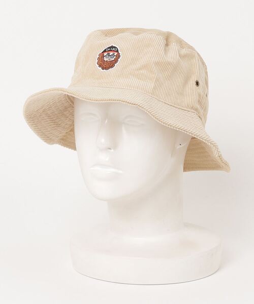 HLNA（エイチエルエヌエー）の「【Chi-bee】コーデュロイバケットハット（ハット・メンズ・ベージュ/ブラウン・S～Ｍ/M～Ｌ）」の5枚目の写真