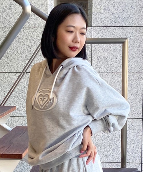 ROXY(ロキシー)の「ROXY/ロキシー パーカー プルオーバーフーディー セットアップ RPO241062(パーカー・レディース・グレー/ライトブルー/ホワイト・M/L)」の15枚目の写真