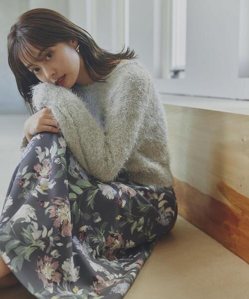 PROPORTION BODY DRESSING（プロポーションボディドレッシング）の「フェザーニット / 1214170103（ニット/セーター・レディース・グレー/ホワイト/ピンク・FREE）」の4枚目の写真