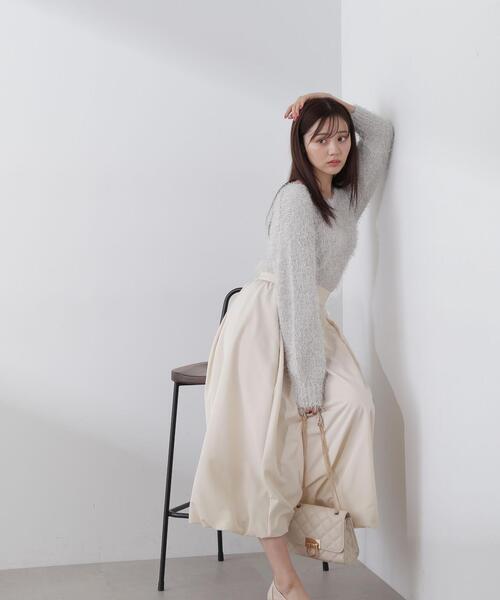 PROPORTION BODY DRESSING（プロポーションボディドレッシング）の「フェザーニット / 1214170103（ニット/セーター・レディース・グレー/ホワイト/ピンク・FREE）」の5枚目の写真