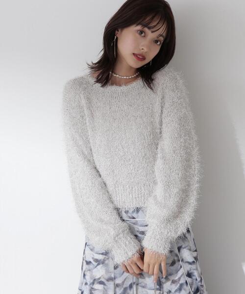 PROPORTION BODY DRESSING（プロポーションボディドレッシング）の「フェザーニット / 1214170103（ニット/セーター・レディース・グレー/ホワイト/ピンク・FREE）」の18枚目の写真