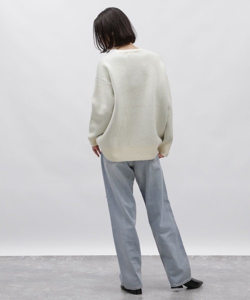 LAKOLE（ラコレ）の「7ゲージロゴジャガードニット / 995725（ニット/セーター・レディース・ライトグリーン/グレー/アイボリー・SMALL/MEDIUM）」の5枚目の写真