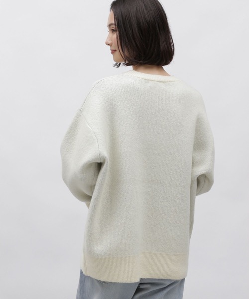 LAKOLE（ラコレ）の「7ゲージロゴジャガードニット / 995725（ニット/セーター・レディース・ライトグリーン/グレー/アイボリー・SMALL/MEDIUM）」の9枚目の写真