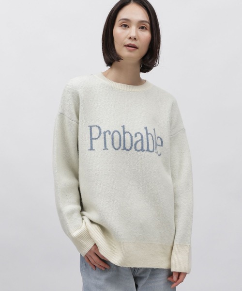 LAKOLE（ラコレ）の「7ゲージロゴジャガードニット / 995725（ニット/セーター・レディース・ライトグリーン/グレー/アイボリー・SMALL/MEDIUM）」の10枚目の写真